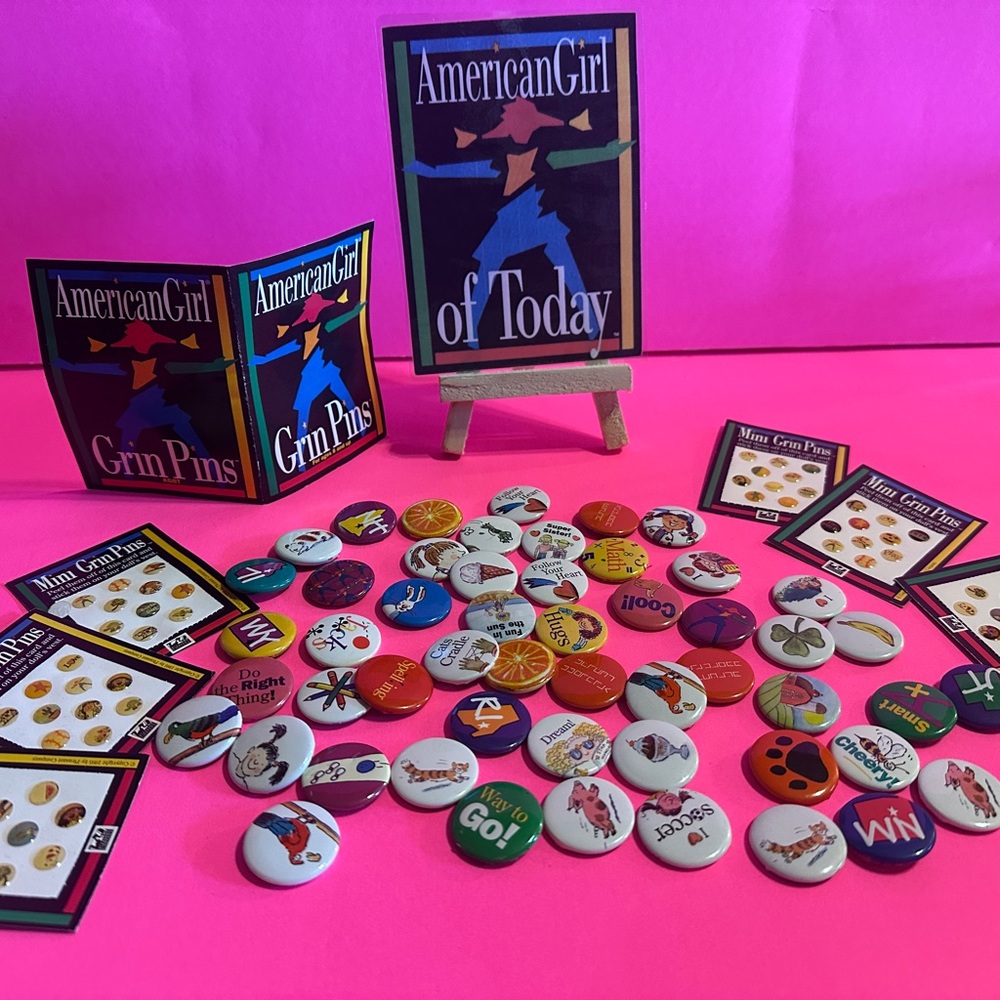 American Girl Grin Pins Collection - Vibrant Mix